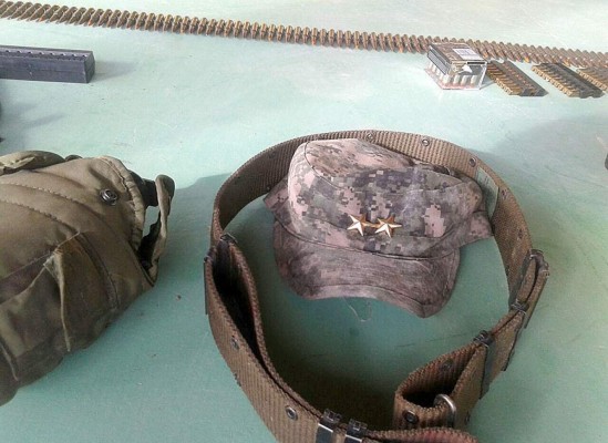 Decomisan armas de guerra en Juticalpa