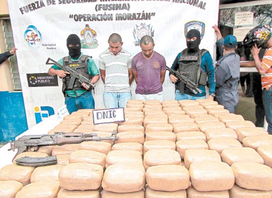 Capturas y decomiso de marihuana en Danlí