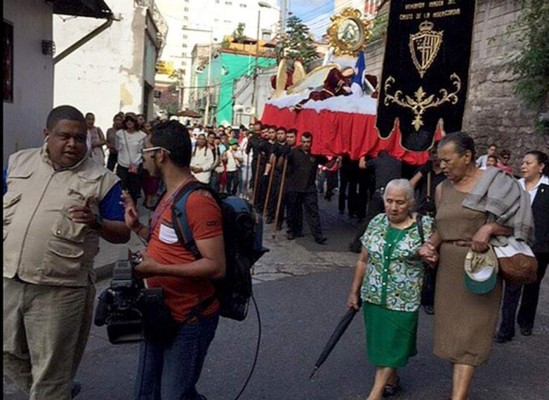 Procesión en honor a la patrona de Honduras