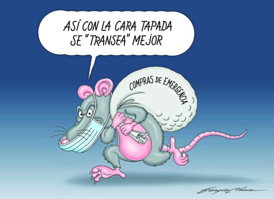 'La mascarilla de la corrupción'