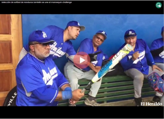 Selección de Softbol de Honduras se une al mannequin challenge