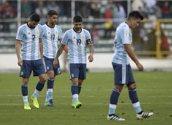 Bolivia derrota 2-0 a Argentina sin Messi por el premundial&nbsp;&nbsp;