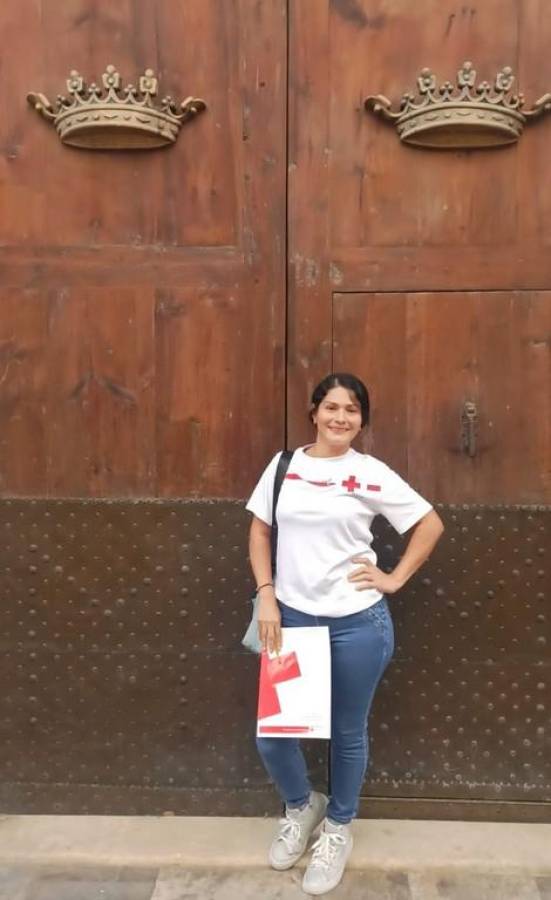 Actualmente la joven hondureña es voluntaria de la Cruz Roja Española en actividades por el medio ambiente.