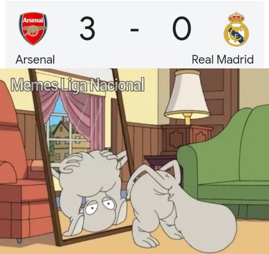 ¡No perdonan! Los memes que dejó el baile del Arsenal al Real Madrid en Champions League ¡No perdonan! Los memes que dejó el baile del Arsenal al Real Madrid en Champions League