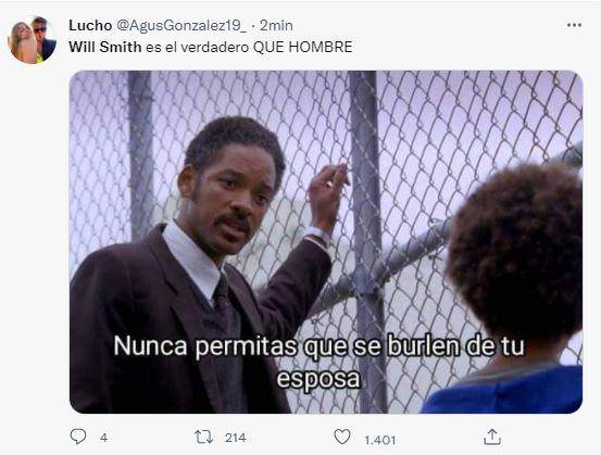 Redes sociales explotan con memes tras puñetazo de Will Smith a Chris Rock