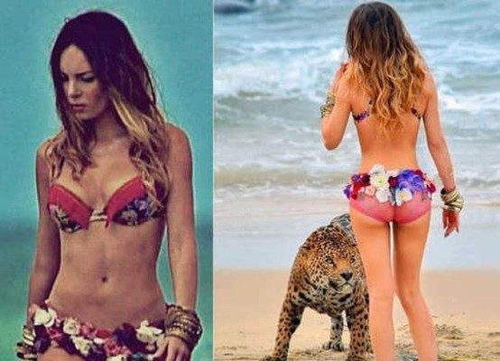 Belinda enciende las redes sociales con poca ropa