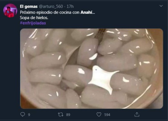 'Síganme para más recetas': Los memes que dejaron las enfrijoladas de Anahí