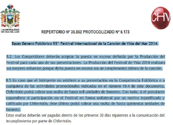 Bases de Viña 2014 obligaron a Polache a utilizar polémica coreografía
