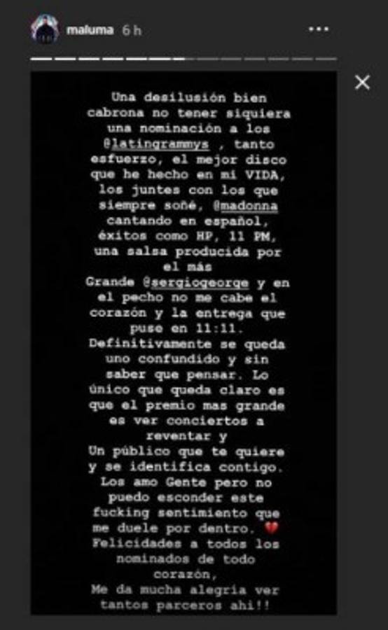 'Una desilusión bien cabrona': Cantantes de reguetón estallan contra los Latin Grammy  