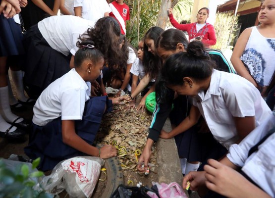 En la Escuela República de Francia, los niños aprenden a reutilizar materiales
