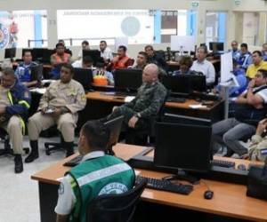 Las autoridades de Conapremm en reunión de los preparativos. Foto: Cortesía Copeco.