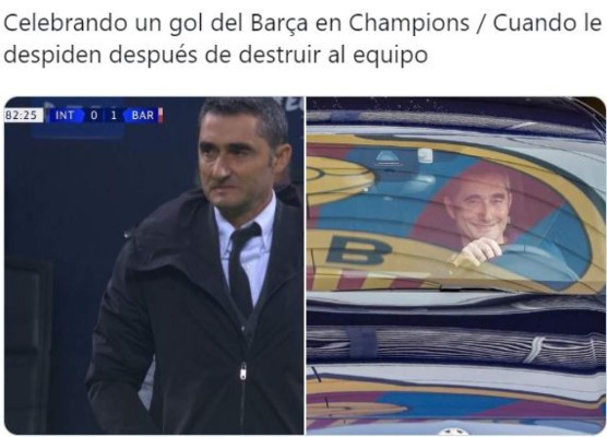 ¿Felices? Aficionados del Barcelona inundan las redes con divertidos memes tras despido de Valverde