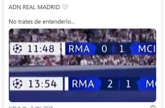 Real Madrid-Manchester City: Los mejores memes que dejó el partido