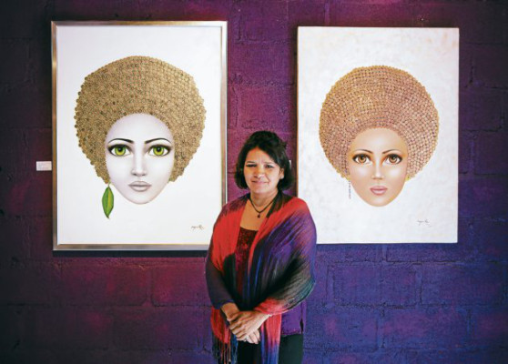 Naturaleza femenina expresada en lienzo