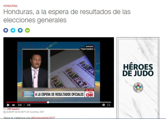 Esto dicen los medios internacionales sobre las elecciones de Honduras