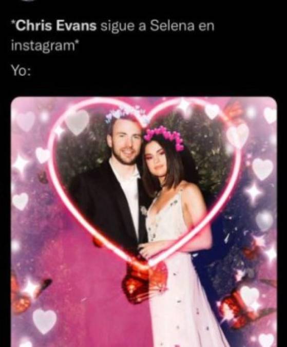 Supuesta relación entre Selena Gómez y Chris Evans desata ola de memes