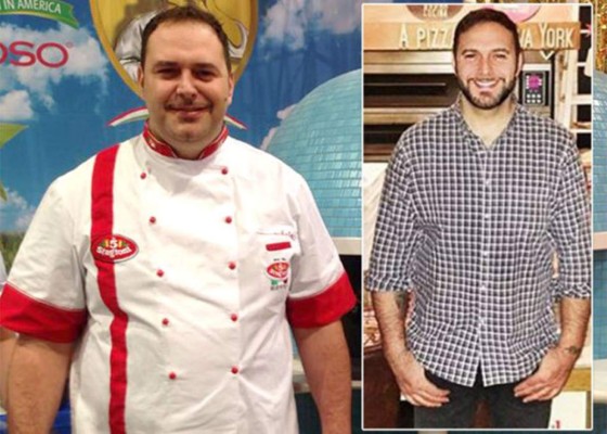 Chef baja 45 kilos alimentándose solamente con pizza