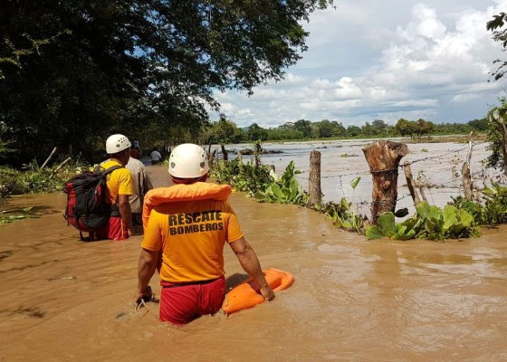 Dramáticos rescates y millonarias pérdidas dejan lluvias en Olancho
