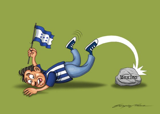 'Con la misma piedra”cae