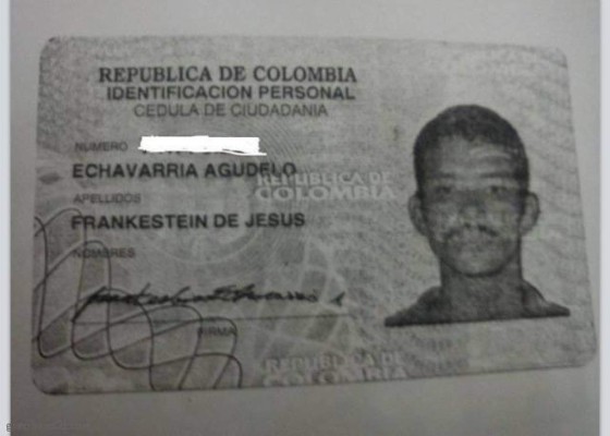 Los nombres más raros que se le puedan poner a una persona