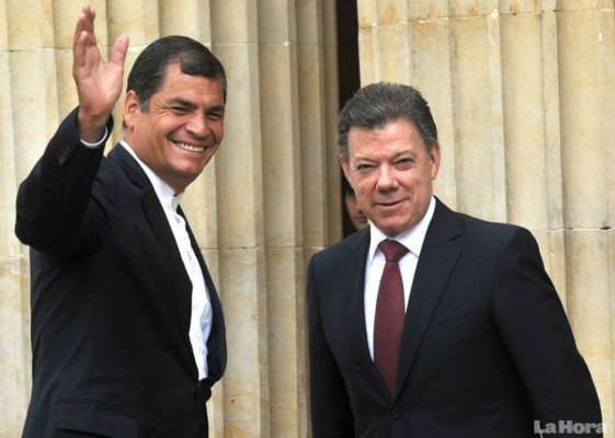 Santos y Correa se reúnen en la frontera