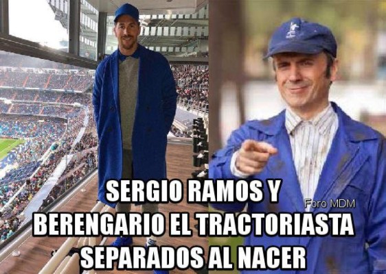 Sergio Ramos es víctima de memes por su exótica vestimenta