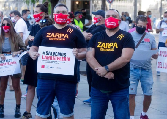 Restaurantes y discotecas en España piden 'socorro' por el coronavirus (FOTOS)&nbsp;&nbsp;