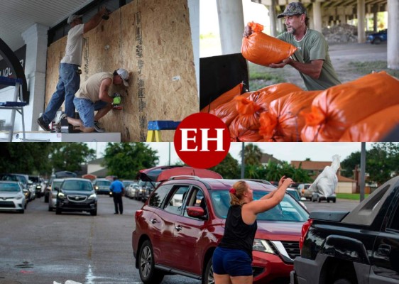 Miedo y zozobra viven los estadounidenses quienes en horas de la mañana salieron de sus hogares a buscar un refugio seguro ante las advertencias del huracán Laura.Algunos ciudadanos prefirieron quedarse y preparar sus casas. Fotos AP y AFP.