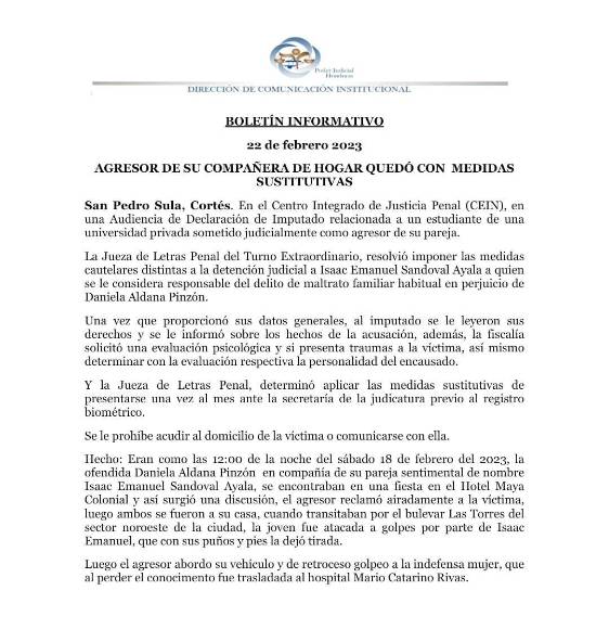 Fue brutalmente golpeada por su pareja en San Pedro Sula: ¿qué sabemos del caso de la tiktoker colombiana Daniela Aldana?