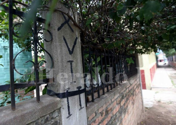 Las colonias de la capital de Honduras invadidas por la pandilla 18