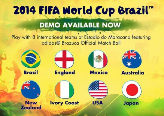 Disponible la demo de FIFA World Cup Brazil 2014