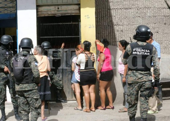 Lo que no viste del operativo en centros de prostitución en la capital de Honduras