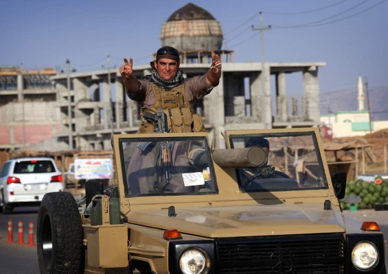 Kurdos iraquíes partieron a Siria
