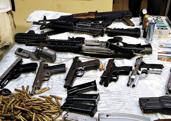 Unas 4,000 armas decomisadas serían distribuidas
