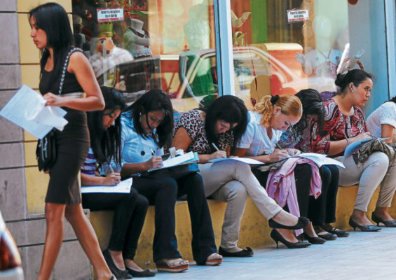 Tasa de desempleo abierto se reduce en 15% en Tegucigalpa