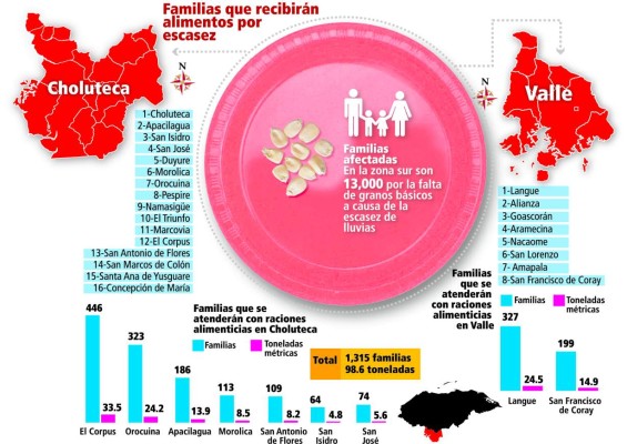 En 25 municipios del sur se perdieron cosechas