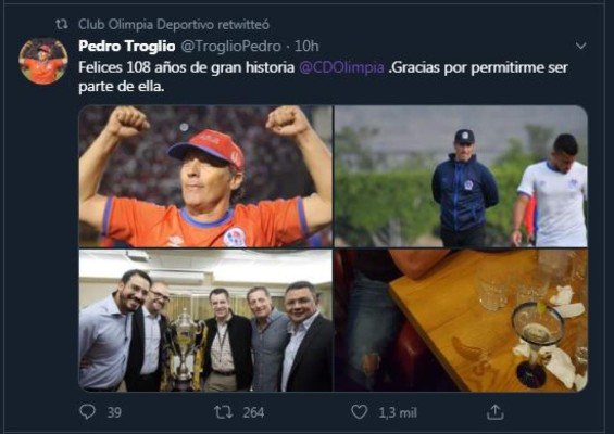 FOTOS: Así felicitaron al Olimpia por sus 108 años de historia
