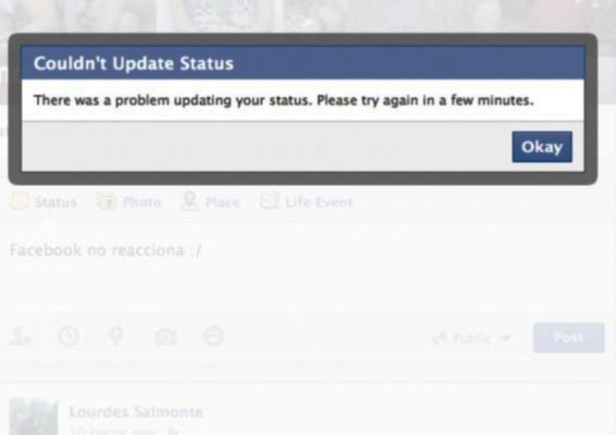 Facebook registró fallas en sus principales funciones