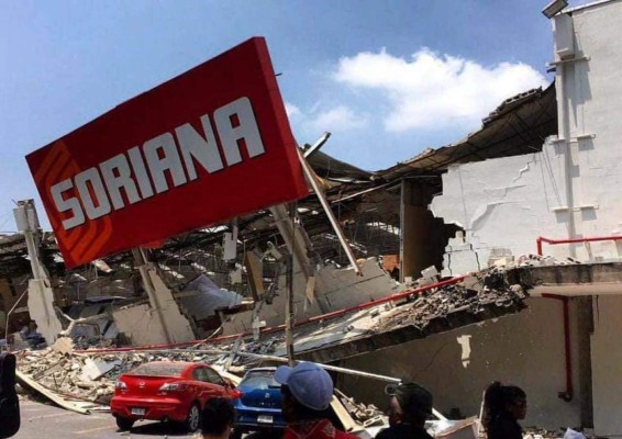 Hondureño comparte dramáticas fotos del sismo de 7.1 en México