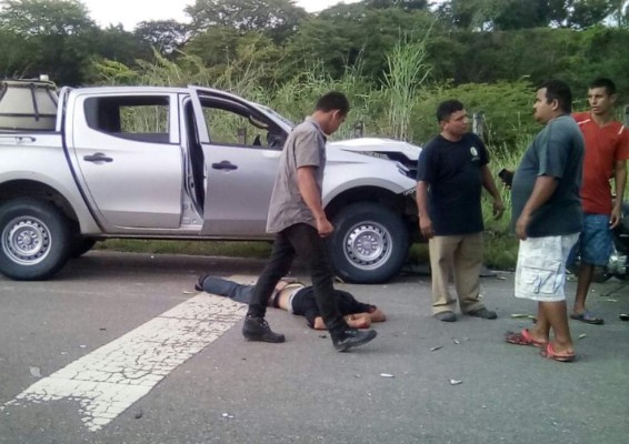 Un muerto y un herido tras choque en la carretera a Marcovia, Choluteca