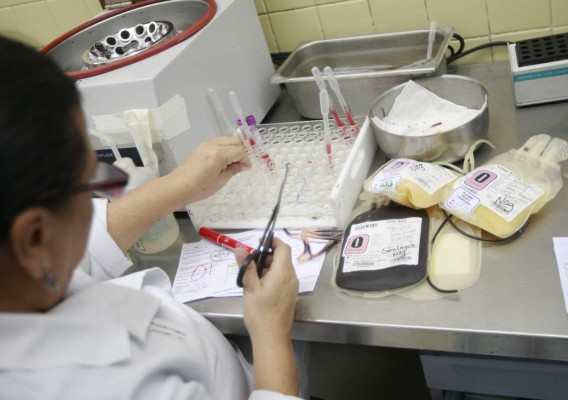 Baja asistencia de donantes de sangre en Tegucigalpa
