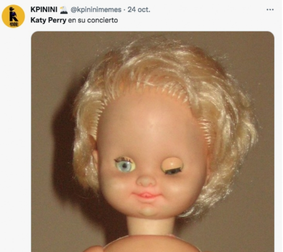 Los memes que dejó el extraño movimiento de ojo de Katy Perry