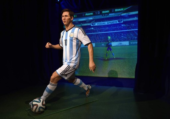 Leo Messi de cera, la gran atracción en Nueva York
