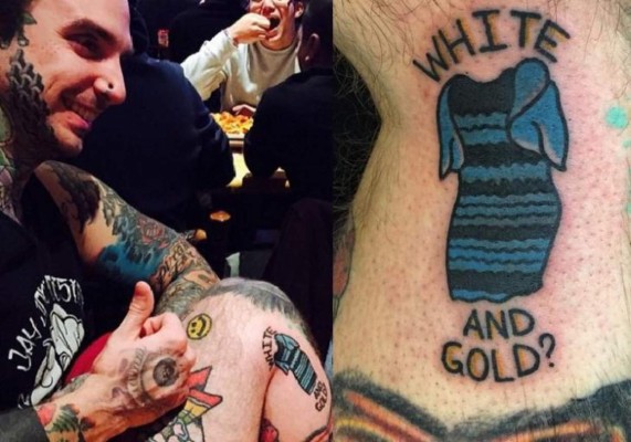 Se tatúa vestido que enloqueció al mundo