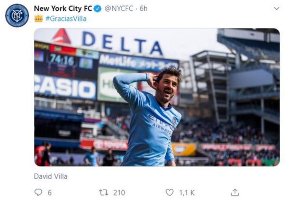 FOTOS: 'Gracias' David Villa, así despide el mundo al máximo goleador de la Roja