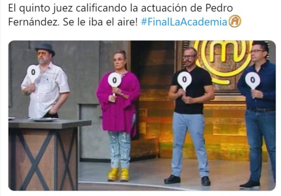 Pedro Fernández blanco de memes por su rostro y voz en La Academia