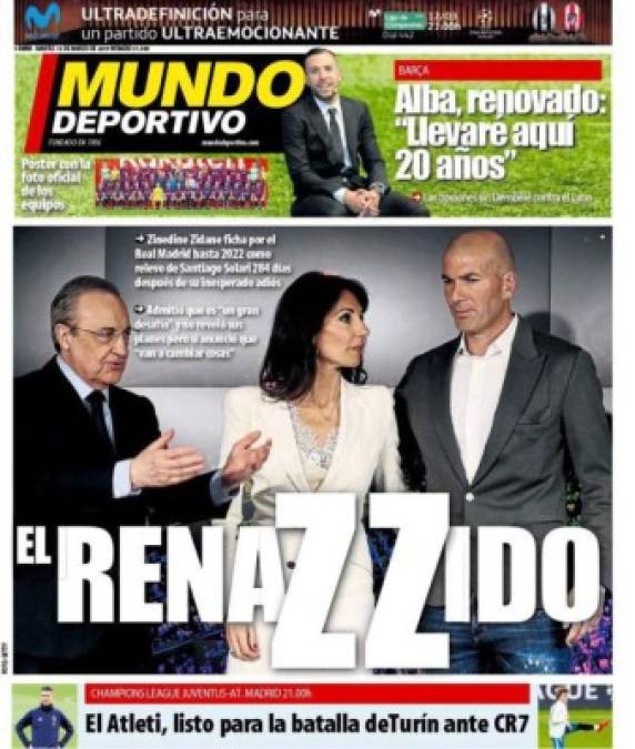 Así titulan el regreso de Zidane al Real Madrid en los principales diarios del mundo