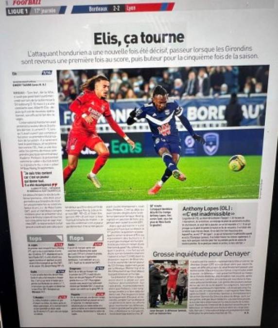 Asombrosos datos de Alberth Elis desde que debutó en el Burdeos de la Ligue1 de Francia