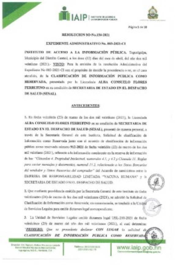 Contrato de compra de vacuna Sputnik V