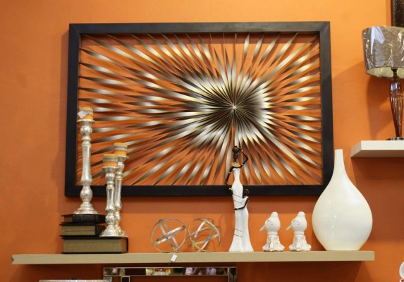 Estancias decoradas de color naranja